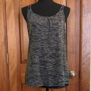 Hibelle Black and Gray Tank Top